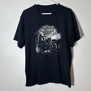Men’s XL Harley Davidson Black T Shirt Cozumel Mexico Biker